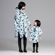 斗篷 | 湖水藍搖滾恐龍 (雨衣 兒童雨具)