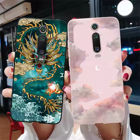 For Xiaomi Mi 9T Case Mi9T Pro 6.39'' Dragon Animals Painted Cover For Xiaomi Mi 9 t Pro Mi9T Phone 