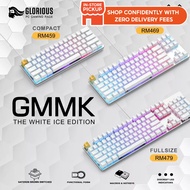 # GLORIOUS PC GAMING GMMK WHITE ICE EDITION - MODULAR MECHANICAL GAMING KEYBOARD # Gateron Brown Pre