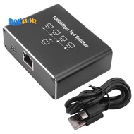 Gigabit Network Splitter 1-To-4 Network Cable Splitter RJ45 Network Port Ethernet Splitter Suitable 