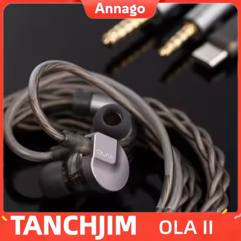 TANCHJIM OLA II 1DD+PURE In-Ear Earphone HiFi Music Headset with 2Pin 0.78mm Detachable Wired Cable 
