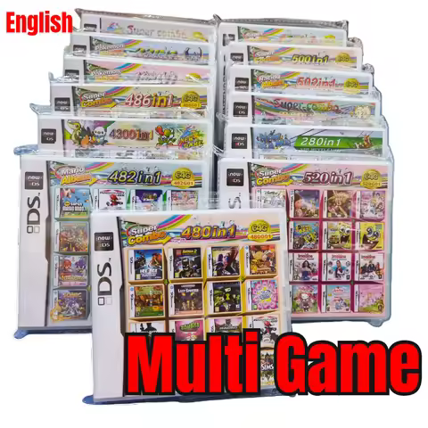 Game Cartridge Card USA 23in1 480in1 486in1 4300in1 Multi Games Compilation DS NDS 3DS 3DS NDSL Vide