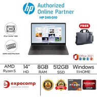 Hewlett Packard HP 245 G10 BLACK AMD RYZEN 5 7520U 8GB 512GB WIN11