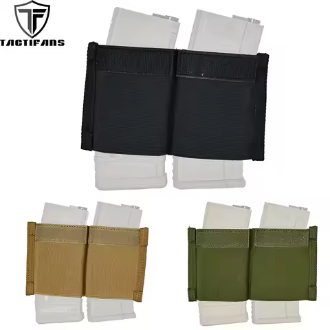 Tactifans 7.62 HK Double Magazine Insert Pouch For Micro Fight MK3 MK4 Chest Rig Elastic Built-in Ma