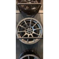 FULL SET CAR WHEEL SPORT RIM 16 INCH 606 OZ RY 7x16 8H100/114.3 ET38 HYPER BLACK 73.1