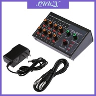 QUU AM428A 8 Channel Sound Mixer DJ Mixer Sound Board Consoles Power Stereo Mixer