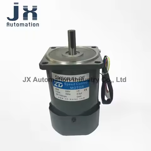 60W 220V 1PH Round Shaft Speed Control Motor 5IK60RA-CF