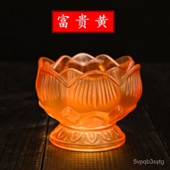 XY^Colorful Lotus Lamp Holder Oil Lamp Pilot Lamp Buddha Lamp Candle Holder Buddha Worshiping Lamp Buddha Lamp Household