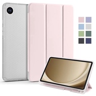 Transparent Soft Smart Cover for Samsung Galaxy Tab A9 Plus 11 Inch SM-X210 X215 Case with Pen Holder