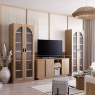 SB Design Square SB FURNITURE ตู้เตี้ย ขนาด 160 ซม รุ่น VALLEY สีไม้อ่อน (160x40x75 ซม.)