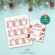 [SG SELLER] Merry Christmas Stickers Sheet  RED | Personalized Christmas Stickers Sheet | Gift Sticker