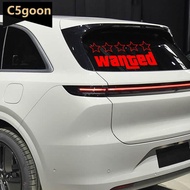 C5GOON Reflective Wanted Star Car Motorcycle Sticker Decal Sticker Decoration Decals Vinyl Waterproo
