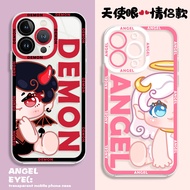 Angel Couple Silicone Demon Cartoon Case hp Redmi 15C 15C 13x 14C M3 Pro Redmi 12 9C Note 13 Pro Plu
