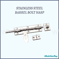 🔥HIGH QUALITY🔥 ASABIE STAINLESS STEEL BARREL BOLT HASP DOOR BOLT PAD BOLT LATCH SELAK PINTU KUNCI PI