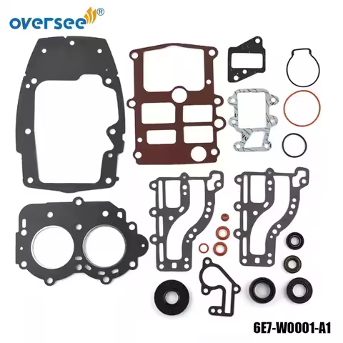 6E7-W0001Gasket Kit For Yamaha Parsun Hidea 15HP 2-stroke Outboard Engine 6E7-W0001-A1