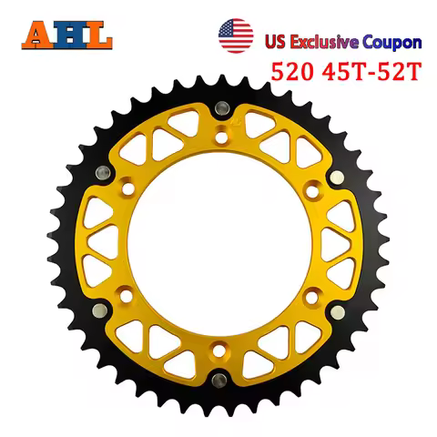 AHL Motorcycle 45T 46T 47T 48T 49T 51T 52T Rear Sprocket For SUZUKI RM125 RM250 DR250 DRZ250 DR-Z250