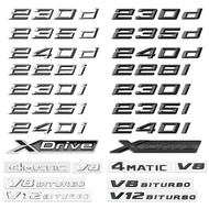 3D Car Letters Trunk Emblem Logo Badge Adhesive Lettering Sticker Accessories For BMW M 216i Series 