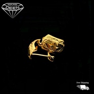 SMS DEEN Clip Earrings, ±1.3GM - Gold 916 Emas - Subang Katup  (Info: ±1.1x0.7CM - 1.36GM)