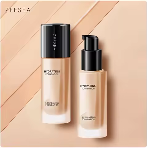 ZEESEA Silky Lasting Liquid Foundation- Hydra & Matte Makeup Concealer Brightening Waterproof BB Cre