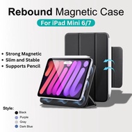 FREE SHIPPING - Rebound Trifold Magnetic Case for iPad Mini 6 (2021) iPad Mini 7 (2024) A17 Pro Prot