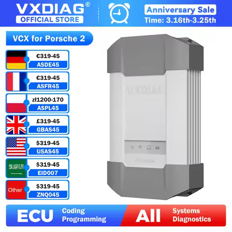 VXDIAG VCX DoIP for Porsche Diagnostic Scanner VD810 OE-Level Full System Diagnostic ECU Coding J253