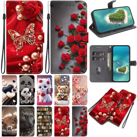 Magnetic Leather Phone Case for Motorola Moto E30 E40 E7 E7I POWER E6 PLAY E6S 2020 E22I E13 E6 E7 P