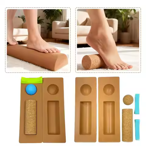 Cork Balance Board Foot Strengthener Function Ankle Stability Trainer Premium Portable Balance Cork 