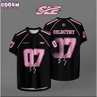 coquette jersey custom name Microfiber Jersey Tshirt Short Sleeve Sport Retro Collar Quick Dry Baju 