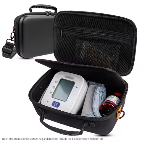 Hard EVA Carrying Case for OMRON Home Blood Pressure Monitor Portable Storage Bag for Yuwell Sphygmo