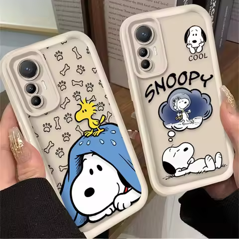 Snoopy Hot Anime Astronaut Dog Soft Phone Case For Xiaomi Poco X7 X6 NEO X5 X3 F8 F7 Ultra F6 F5 Pro