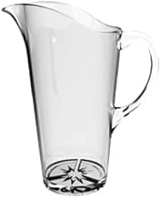 A-to-Z Supply PLTHWP015C Water Pitcher, 1.5 Liter (51 oz.) Capacity, 9-1/2"H, Starburst Base, Polyca
