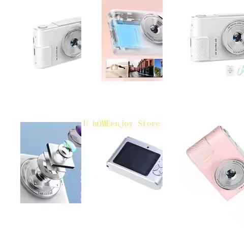 B0KF School Camera 44MP Lens Powerful Battery 8X Digital TypeC Connection for Students