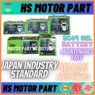 SC64 Gel Battery Kering  YTZ5/YTZ6V/YB3L/YB5L/YB9L/YTX7A/YTX7L/YTX9 Batteries Motor Ex5/Kriss/Dinami