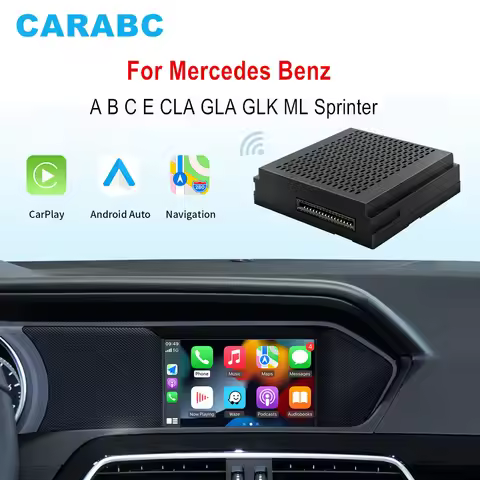CARABC Wireless Carplay Airplay For Mercedes Benz A B C E CLA GLA GLK ML Sprinter NTG4.5 Becker Modu