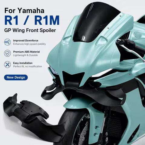 New winglet GP wing downforce exposed front spoiler for Yamaha R1 R1M, front spoiler, lower spoiler,