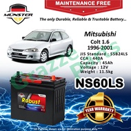 Münster Robust MF CMF NS60LS | 55B24LS (45AH) Car Battery Bateri Kereta for Mitsubishi Colt MK V 1.6