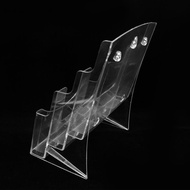 Material Display Stand A4 Paper Transparent Ladder Display Stand Desktop Acrylic Color Page Brochure