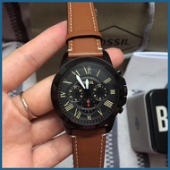 ▨ ◴ ▧ FOSSIL Leather Watch For Men Pawanble FS5241 FOSSIL Smart Watch Men Women Authentic Analog