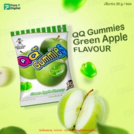 [ลด 50%！ของกินยกลัง - 120 ชิ้น] 25g ว้อนท์ ว้อนท์ คิวคิว กัมมี่ WANT-WANT QQ Gummies Green Apple / G