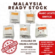 Marc Lichte Switch Socket Switch 3 Pin with USB Port Heater Switch 1 Gang 2 Gang 3 Gang 4 Gang l FAS