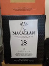 Macallan 18 Year Old Single Malt Scotch Whisky Sherry Oak