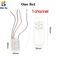 Diese 433Mhz điều khiển từ xa RF 220V 1/2 kênh Rơle không dây Receiver và trên Off transmitter cho Đ