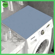 DOULI กันลื่น ที่คลุมเครื่องซักผ้า กันฝุ่นป้องกัน การอบแห้งอย่างรวดเร็ว พรมในห้องน้ำ ล้างทำความสะอาดได้ สีทึบทึบ ไมโครเวฟป้องกันหรือ อุปกรณ์สำหรับห้องครัว