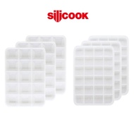[silicook] Freezer Storage Container 6p Set for Cooking Ingredients (15-Cube 3p & 24-Cube 3p) / Garl