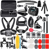 ชุดอุปกรณ์เสริมกล้องแอคชั่น 50 in 1 สำหรับ DJI Osmo Action GoPro Hero13 12 10 9 8 7 6 5 4 3 Insta360