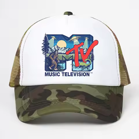 Rock Hip Hop Tv hat Summer Unisex baseball cap Cryptid Mtv Music Television hats Featuring Bigfoot U