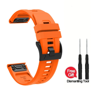 22mm 26mm Silicone Strap For Garmin Fenix 7X 7 Pro Solar/6X 6 Sapphire 5 5X Plus 3 3HR/Epix Approach