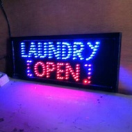 LED light writing laundry LED sign/ - open