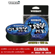 WEEBASS PE Cable-GUNNA x4 100M GREEN Model