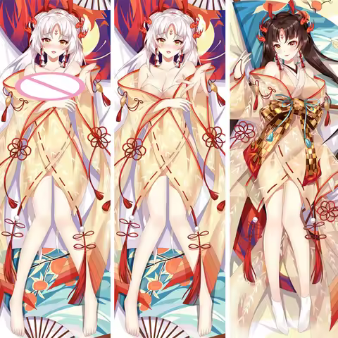 Anime Onmyoji New Shiranui Night Fire Cosplay Dakimakura 2WAY Hing Body Case Otaku Pillow Cushion Co